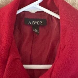 A. Byer Women's Vibrant Red Blazer